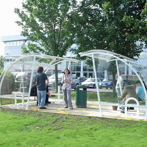 Shelters, Canopies, Walkways and Bin Stores | Smoking Shelters | FalcoLite Smoking Shelter | image #2 |  