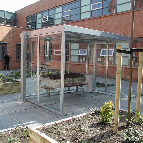 Shelters, Canopies, Walkways and Bin Stores | Smoking Shelters | FalcoSpan Smoking Shelter | image #3 |  
