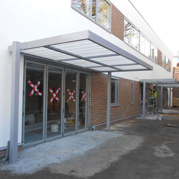 Shelters, Canopies, Walkways and Bin Stores | Canopies and Walkways | FalcoSpan Canopy | image #2 |  