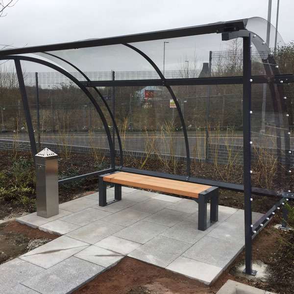 Shelters, Canopies, Walkways and Bin Stores | Waiting Shelters | FalcoLite Waiting Shelter | image #7 |  