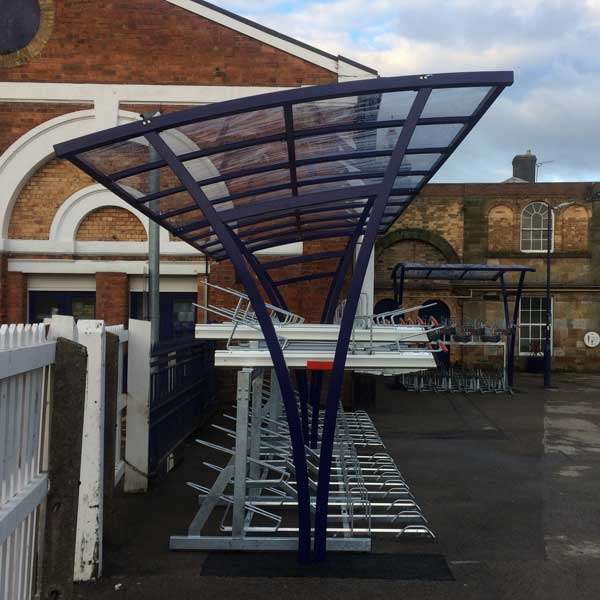 Shelters, Canopies, Walkways and Bin Stores | Cycle Shelters | FalcoRail Cycle Shelter | image #11 |  