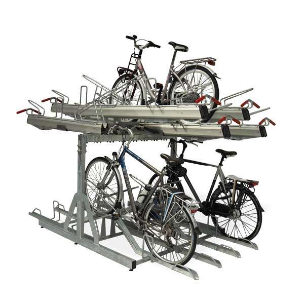 Cycle Parking | Compact Cycle Parking | FalcoLevel-Premium+ Two-Tier Cycle Parking | image #1 |  