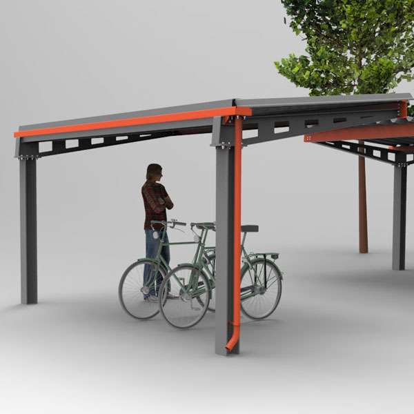 Shelters, Canopies, Walkways and Bin Stores | Cycle Shelters | FalcoHoth Cycle Canopy | image #2 |  
