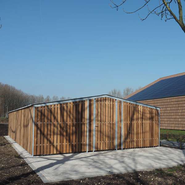 Shelters, Canopies, Walkways and Bin Stores | Cycle Shelters | FalcoTel-C Cycle Compound | image #2 |  