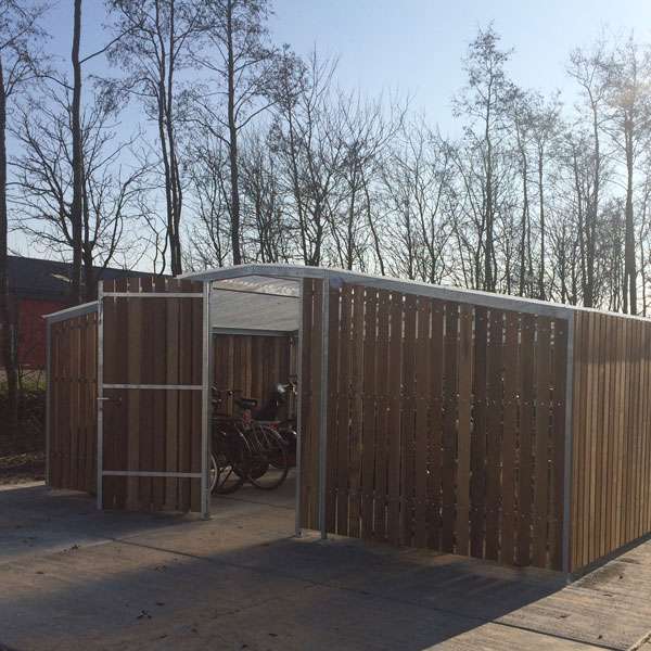 Shelters, Canopies, Walkways and Bin Stores | Cycle Shelters | FalcoTel-C Cycle Compound | image #3 |  