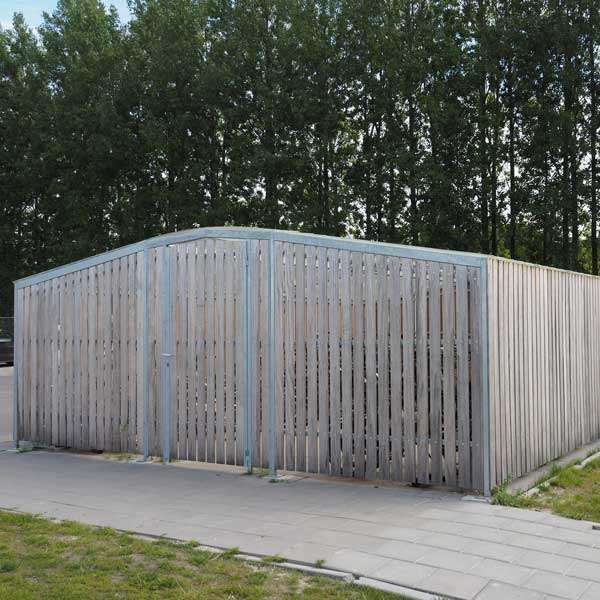 Shelters, Canopies, Walkways and Bin Stores | Cycle Shelters | FalcoTel-C Cycle Compound | image #5 |  
