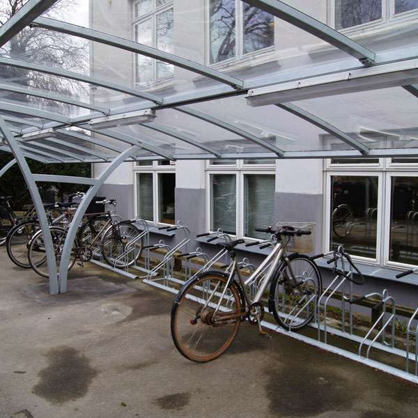 Shelters, Canopies, Walkways and Bin Stores | Cycle Shelters | FalcoRail-Low Cycle Shelter | image #3 |  