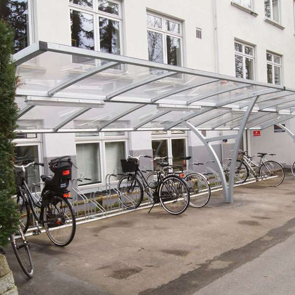 Shelters, Canopies, Walkways and Bin Stores | Cycle Shelters | FalcoRail-Low Cycle Shelter | image #4 |  