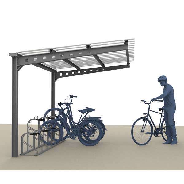 Shelters, Canopies, Walkways and Bin Stores | Cycle Shelters | FalcoAndo Cycle Shelter | image #1 |  