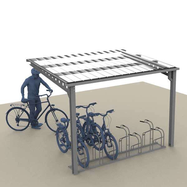 Shelters, Canopies, Walkways and Bin Stores | Cycle Shelters | FalcoAndo Cycle Shelter | image #4 |  
