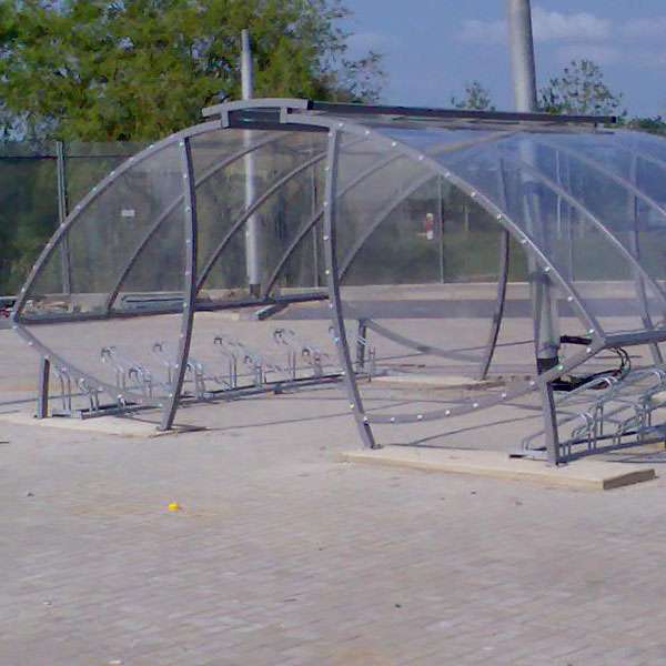 Shelters, Canopies, Walkways and Bin Stores | Cycle Shelters | FalcoSail Cycle Compound | image #3 |  
