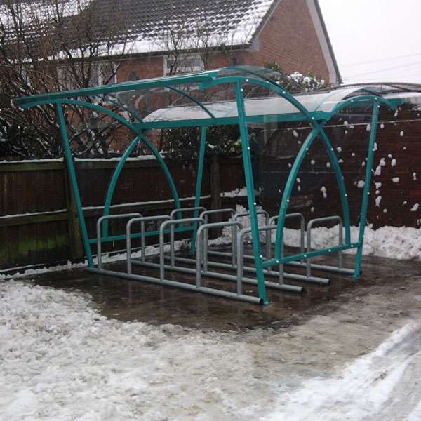 Shelters, Canopies, Walkways and Bin Stores | Cycle Shelters | FalcoLite Double-Sided Cycle Shelter | image #4 |  