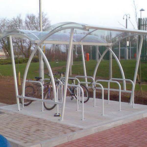 Shelters, Canopies, Walkways and Bin Stores | Cycle Shelters | FalcoLite Double-Sided Cycle Shelter | image #5 |  
