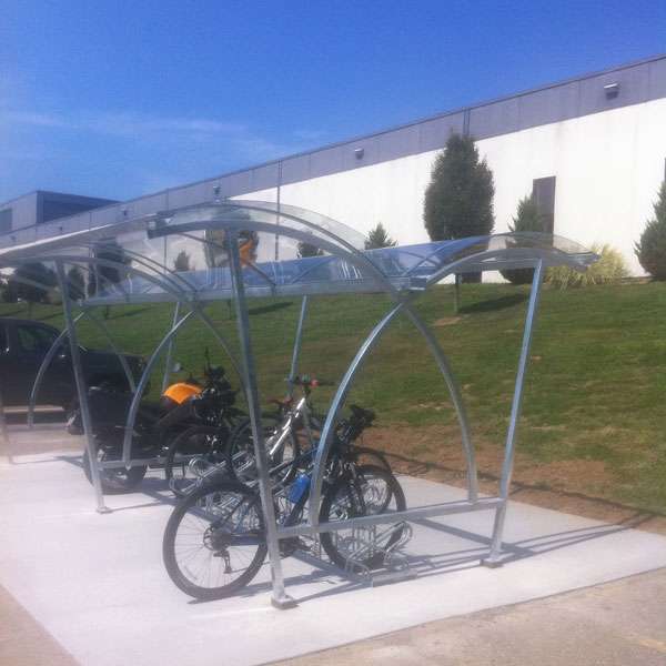 Shelters, Canopies, Walkways and Bin Stores | Cycle Shelters | FalcoLite Double-Sided Cycle Shelter | image #6 |  