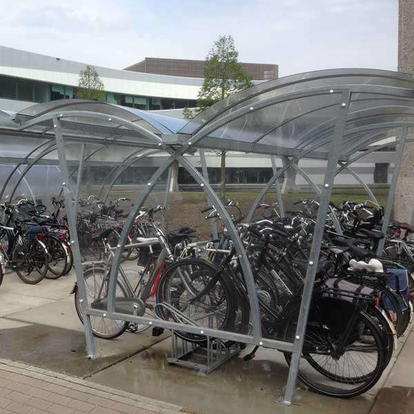 Shelters, Canopies, Walkways and Bin Stores | Cycle Shelters | FalcoLite Double-Sided Cycle Shelter | image #8 |  