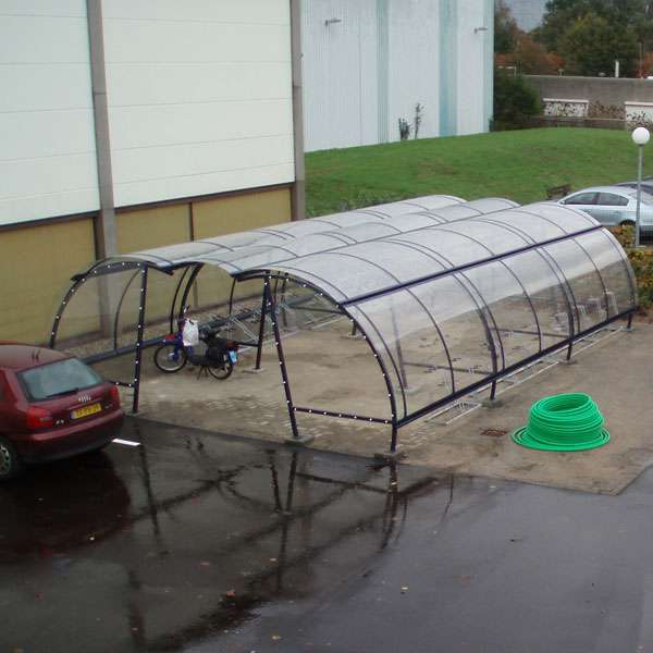 Shelters, Canopies, Walkways and Bin Stores | Cycle Shelters | FalcoLite Cycle Compound | image #3 |  