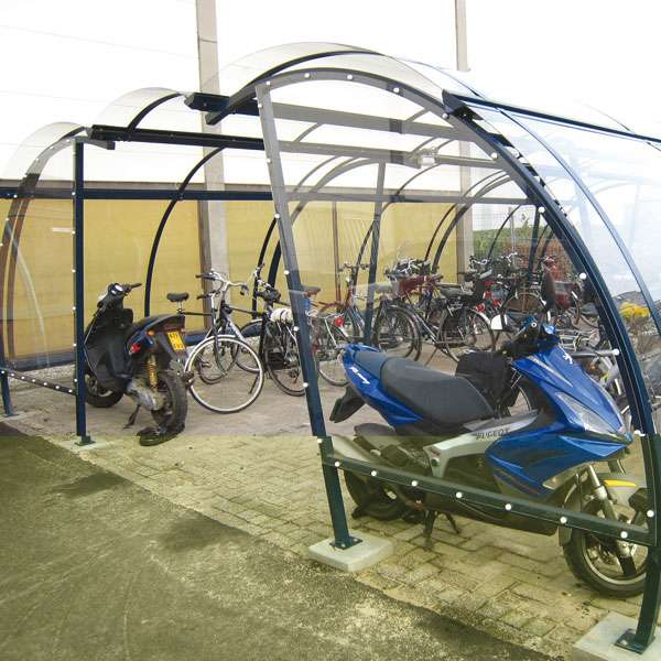 Shelters, Canopies, Walkways and Bin Stores | Cycle Shelters | FalcoLite Cycle Compound | image #4 |  