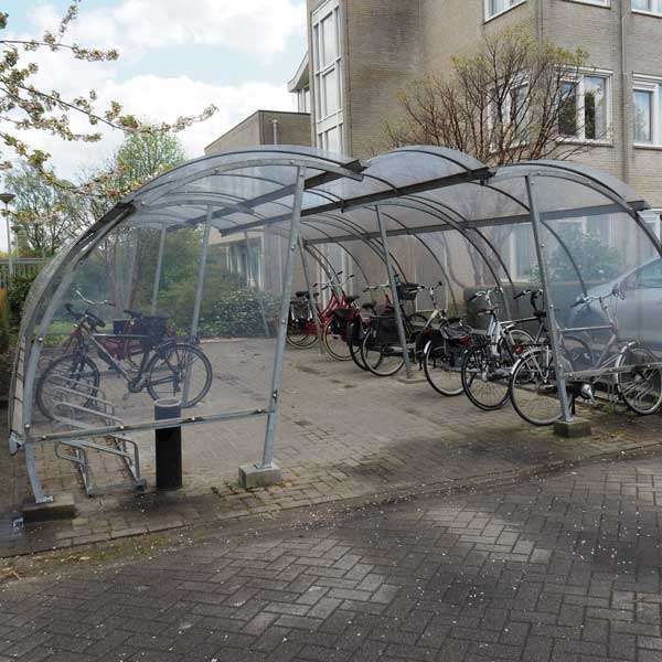 Shelters, Canopies, Walkways and Bin Stores | Cycle Shelters | FalcoLite Cycle Compound | image #9 |  