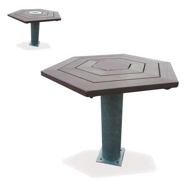 Street Furniture | Picnic Tables | FalcoSwing Hexagonal Table | image #1 |  