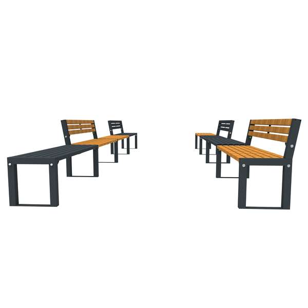 Street Furniture | Seating and Benches | FalcoAcero Seat (Hardwood) | image #3 |  