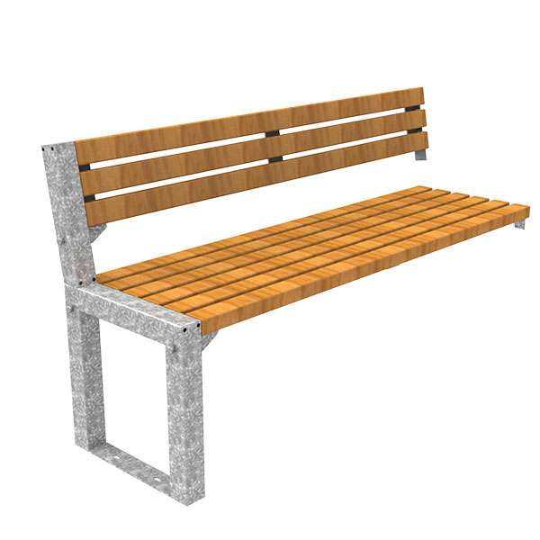 Street Furniture | Seating and Benches | FalcoAcero Seat (Hardwood) | image #4 |  