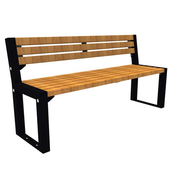 Street Furniture | Seating and Benches | FalcoAcero Seat (Hardwood) | image #2 |  