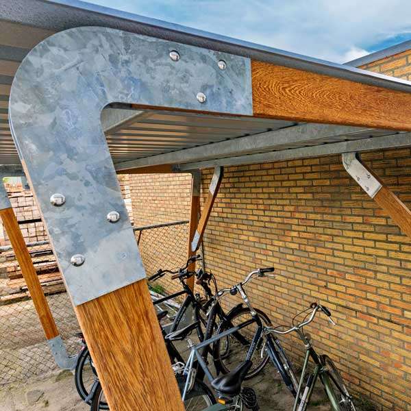 Shelters, Canopies, Walkways and Bin Stores | Cycle Shelters | FalcoInfinity Circular Cycle Shelter | image #2 |  
