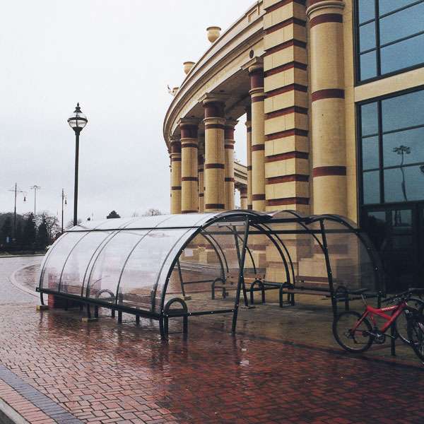 Shelters, Canopies, Walkways and Bin Stores | Smoking Shelters | FalcoLite Smoking Shelter | image #4 |  