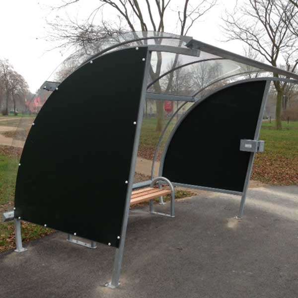 Shelters, Canopies, Walkways and Bin Stores | Smoking Shelters | FalcoLite Smoking Shelter | image #7 |  