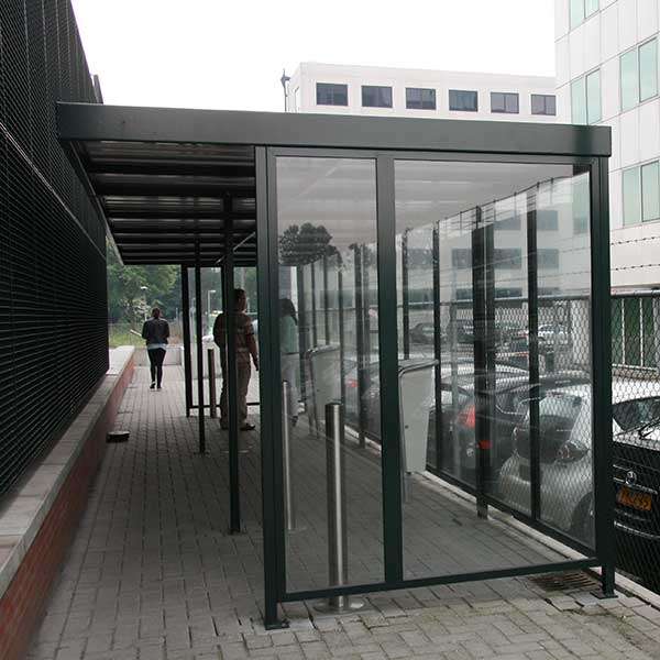 Shelters, Canopies, Walkways and Bin Stores | Smoking Shelters | FalcoSpan Smoking Shelter | image #9 |  
