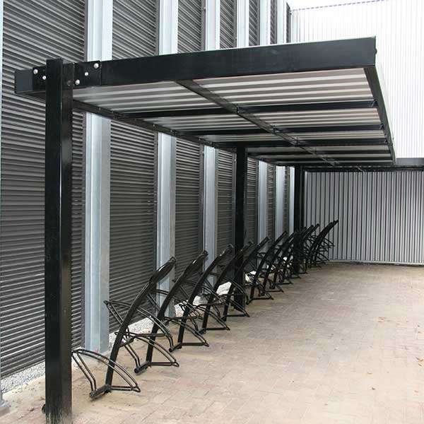 Shelters, Canopies, Walkways and Bin Stores | Cycle Shelters | FalcoSpan Cycle Shelter | image #5 |  