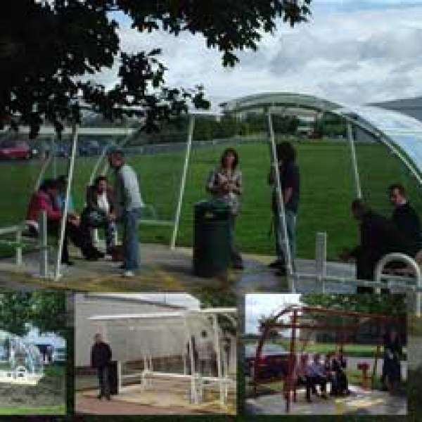 Smoking shelters at regional offices at Orange Mobiles