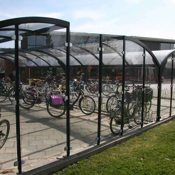 Shelters, Canopies, Walkways and Bin Stores | Cycle Shelters | FalcoGamma Double-Sided Cycle Shelter | image #10 |  