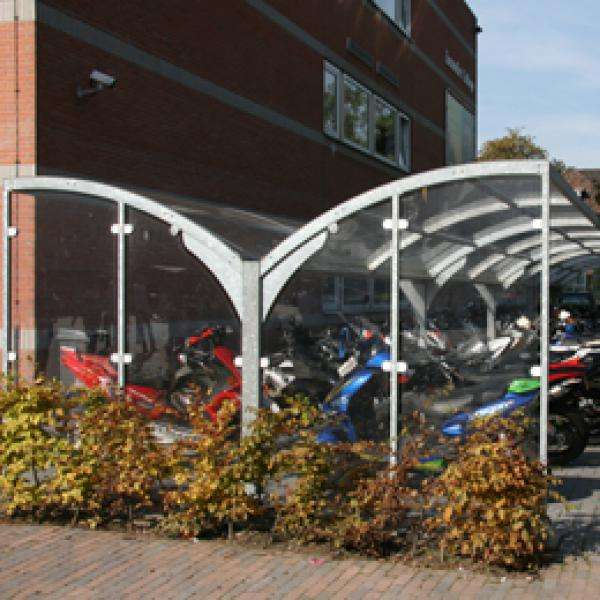 Shelters, Canopies, Walkways and Bin Stores | Canopies and Walkways | FalcoGamma Double Sided Canopy | image #4 |  