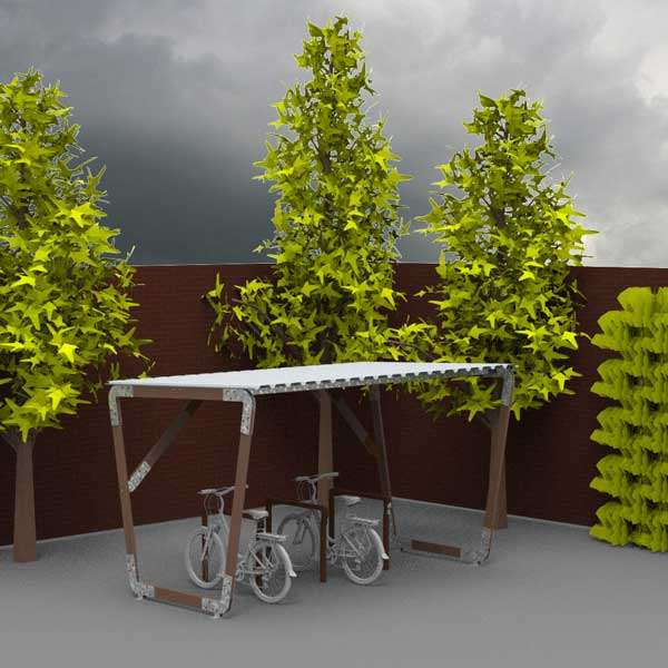 Shelters, Canopies, Walkways and Bin Stores | Cycle Shelters | FalcoInfinity Circular Cycle Shelter | image #5 |  