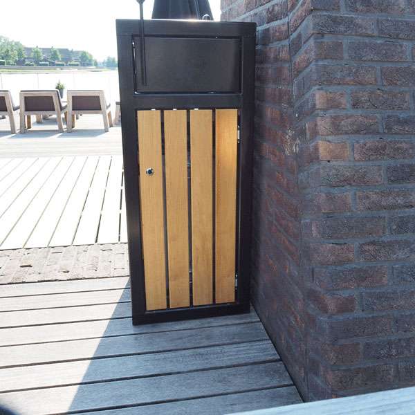 Street Furniture | Litter Bins | FalcoBloc Litter Bin (with door)| Street Furniture | Litter Bins | FalcoBloc Litter Bin (with door) | image #5 |