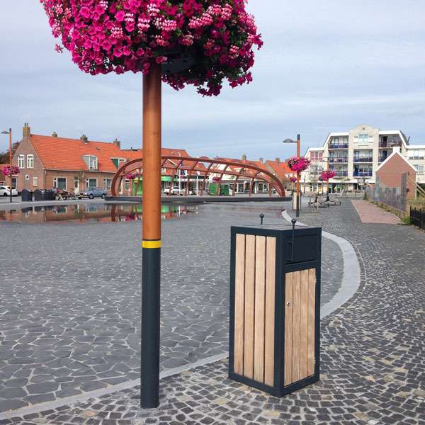 Street Furniture | Litter Bins | FalcoBloc Litter Bin (with door)| Street Furniture | Litter Bins | FalcoBloc Litter Bin (with door) | image #7 |