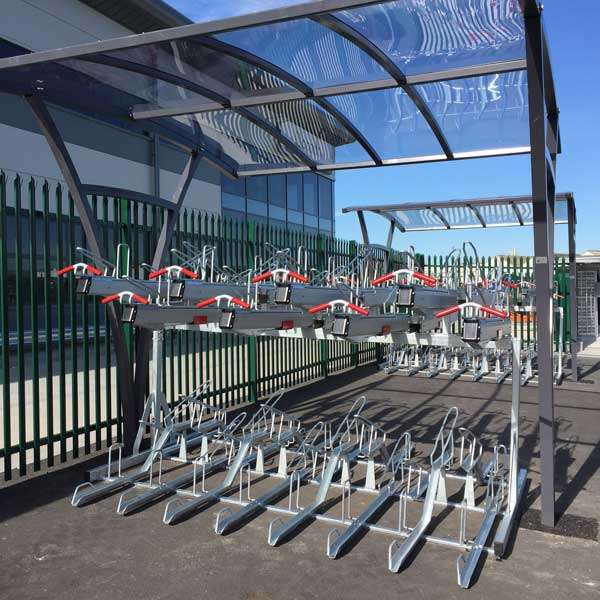 Cycle Hubs | Cycle Hub Designs | FalcoRail Double-Sided Cycle Shelter | image #5 |  