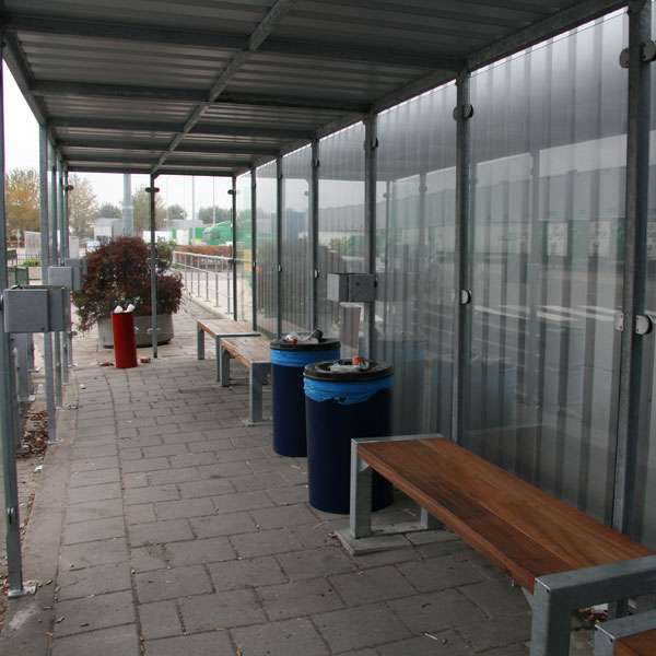 Shelters, Canopies, Walkways and Bin Stores | Waiting Shelters | FalcoLok Waiting Shelter | image #7 |  