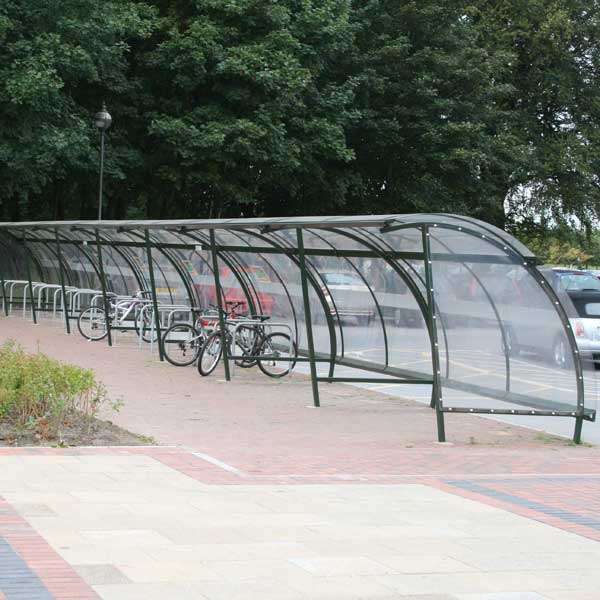 Shelters, Canopies, Walkways and Bin Stores | Cycle Shelters | FalcoLite Cycle Shelter | image #2 |  