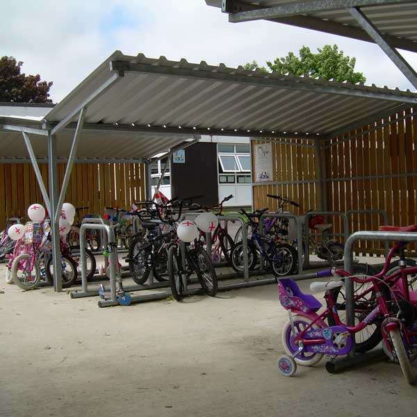 Shelters, Canopies, Walkways and Bin Stores | Cycle Shelters | FalcoTel-D Cycle Shelter | image #6 |  