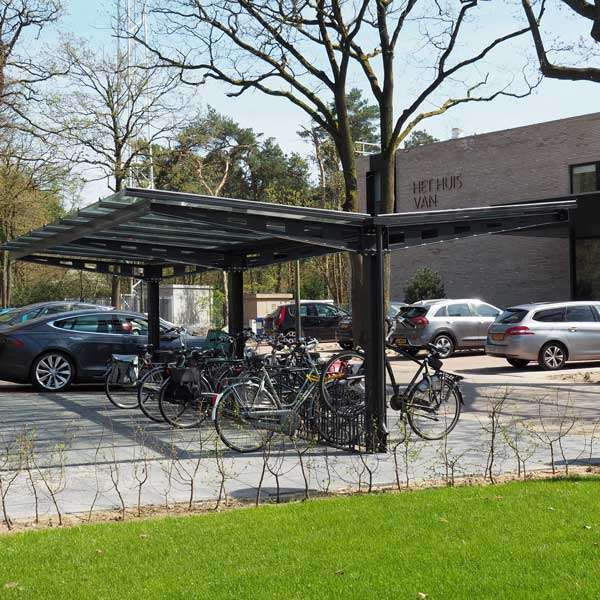 Shelters, Canopies, Walkways and Bin Stores | Cycle Shelters | FalcoHoth Double-Sided Cycle Canopy | image #3 |  