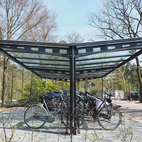 Shelters, Canopies, Walkways and Bin Stores | Cycle Shelters | FalcoHoth Double-Sided Cycle Canopy | image #6 |  