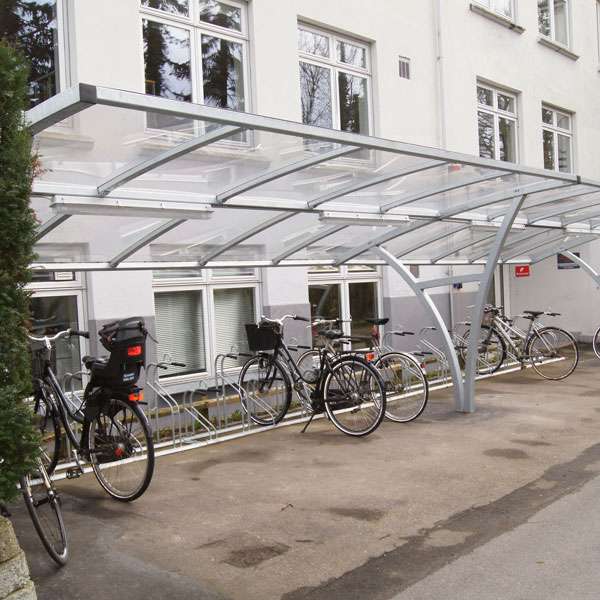 Cycle Hubs | Cycle Hub Designs | FalcoRail-Low Cycle Shelter | image #4 |  