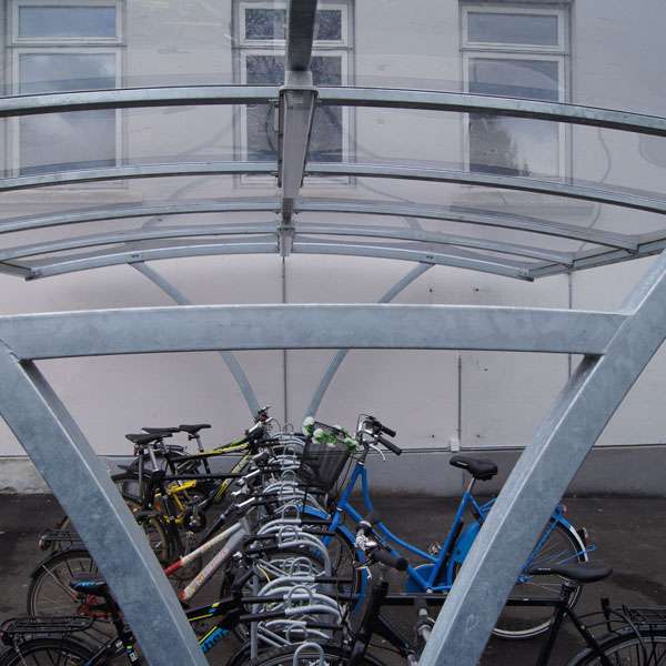 FalcoRail-Low Double-Sided Cycle Shelter