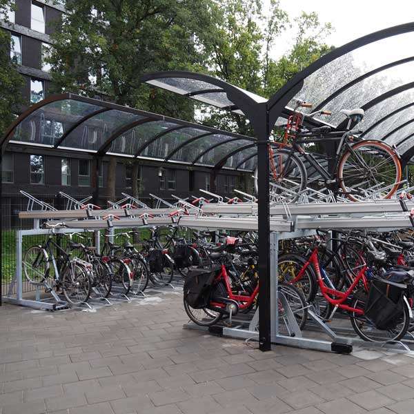Shelters, Canopies, Walkways and Bin Stores | Shelters for Two-Tier Cycle Racks | FalcoGamma 2Hi single-sided shelter for Two Tier Cycle Racks| shelter-two-tier-cycle-rack-cycle-parking Shelters, Canopies, Walkways and Bin Stores | Shelters for Two-Tier Cycle Racks | FalcoGamma 2Hi single-sided shelter for Two Tier Cycle Racks | image #5 | shelter-two-tier-cycle-rack-cycle-parking