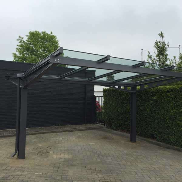 Shelters, Canopies, Walkways and Bin Stores | Shelters for Two-Tier Cycle Racks | FalcoHoth double-sided shelter for Two Tier Cycle Racks | image #2 |  shelter-two-tier-cycle-rack-cycle-parking