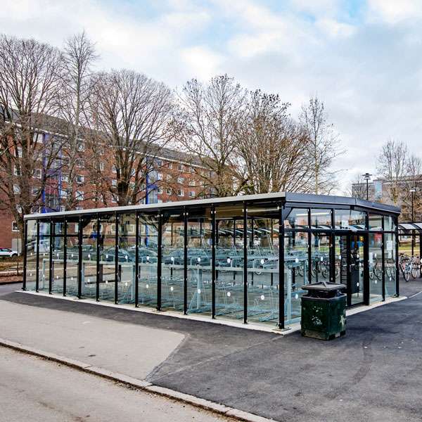 Shelters, Canopies, Walkways and Bin Stores | Cycle Shelters | FalcoScandic Cycle Hub | image #2 |  
