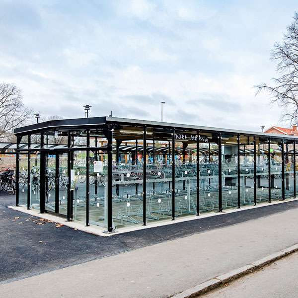 Shelters, Canopies, Walkways and Bin Stores | Cycle Shelters | FalcoScandic Cycle Hub | image #3 |  