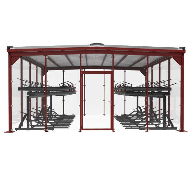 Shelters, Canopies, Walkways and Bin Stores | Cycle Shelters | FalcoScandic Cycle Hub | image #6 |  